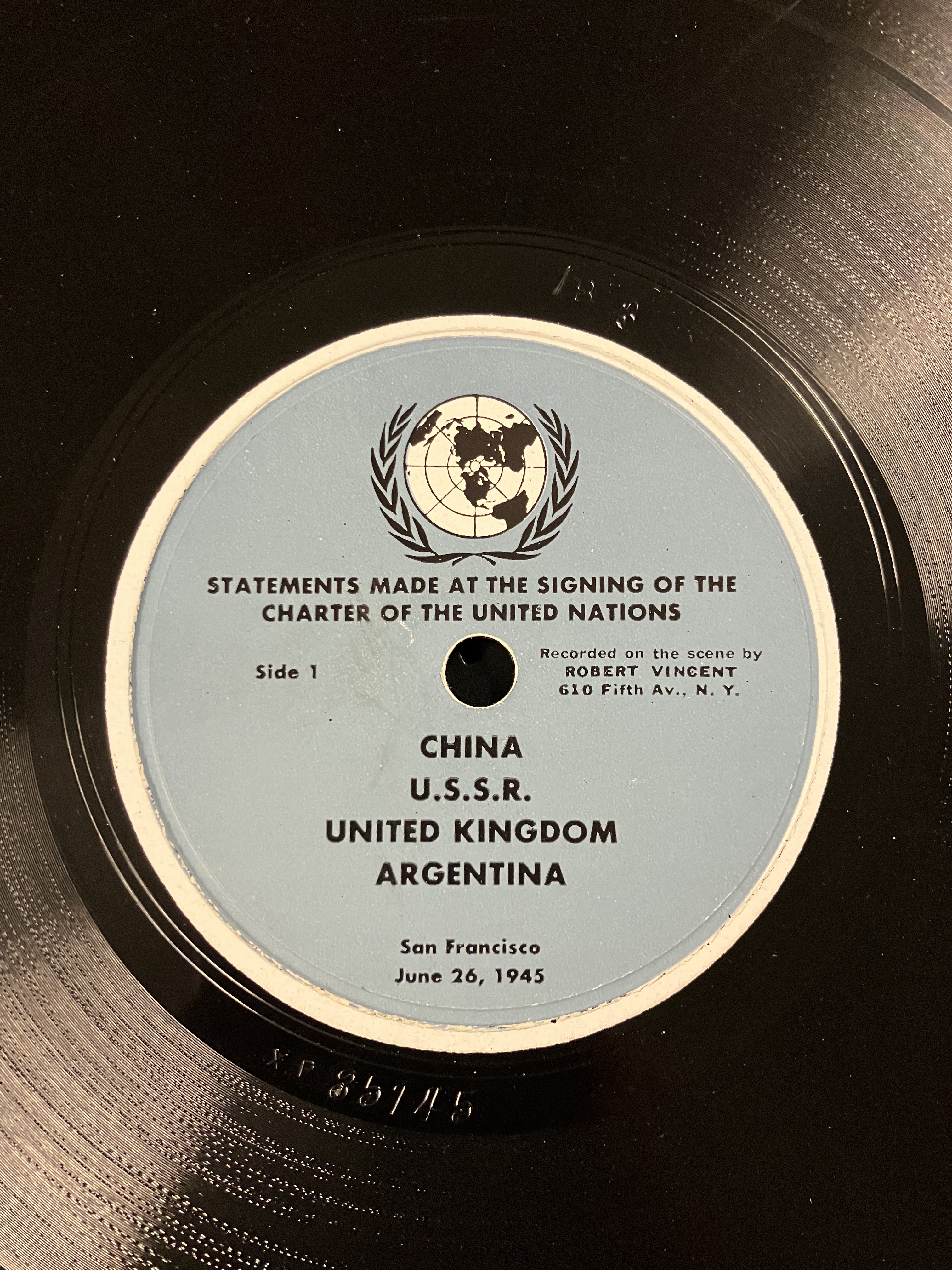 China, U.S.S.R., United Kingdom, Argentina - Statements Made at the Signing of the Charter of the United Nations