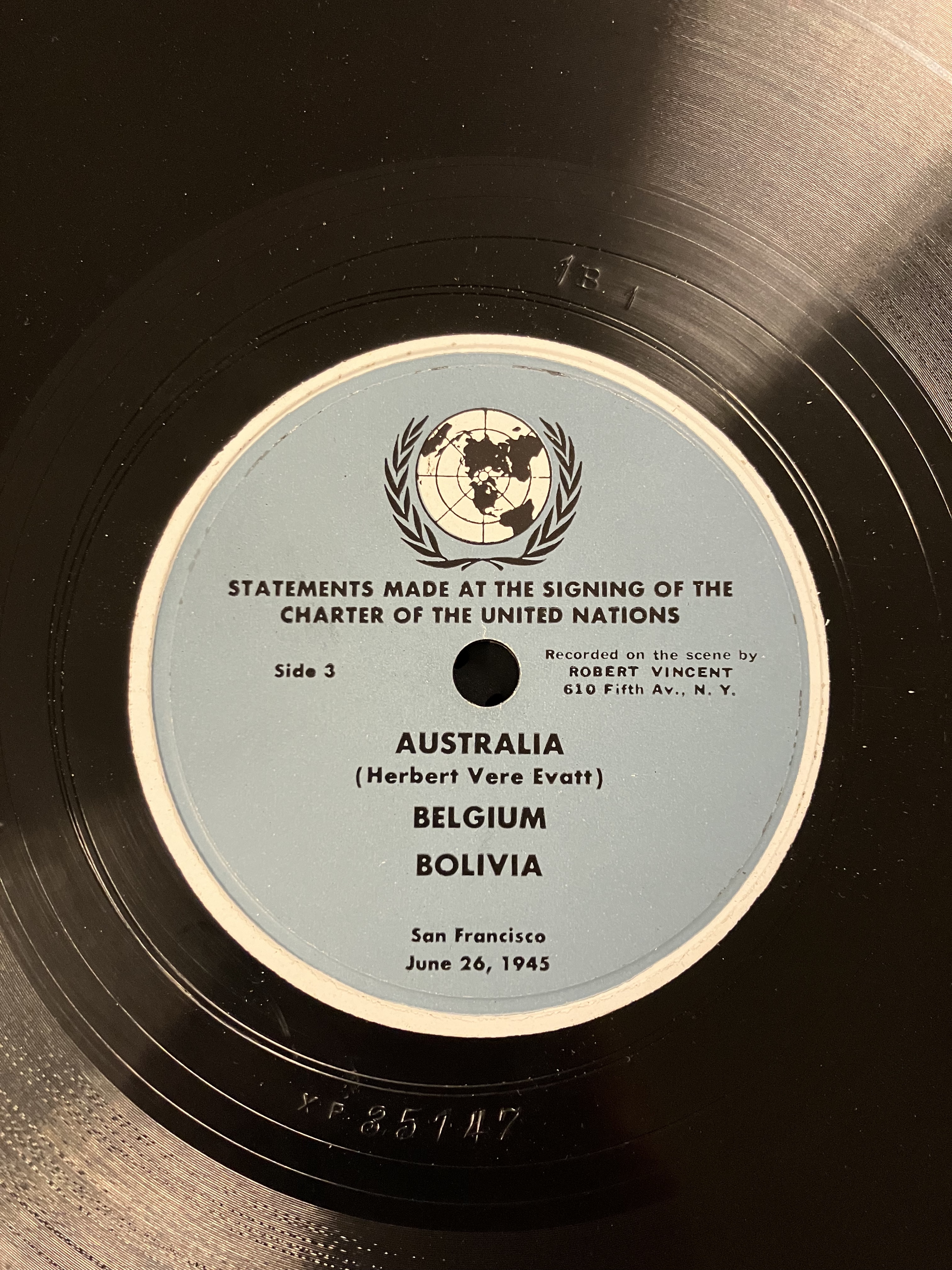 Australia, Belgium, Bolivia - Statements Made at the Signing of the Charter of the United Nations