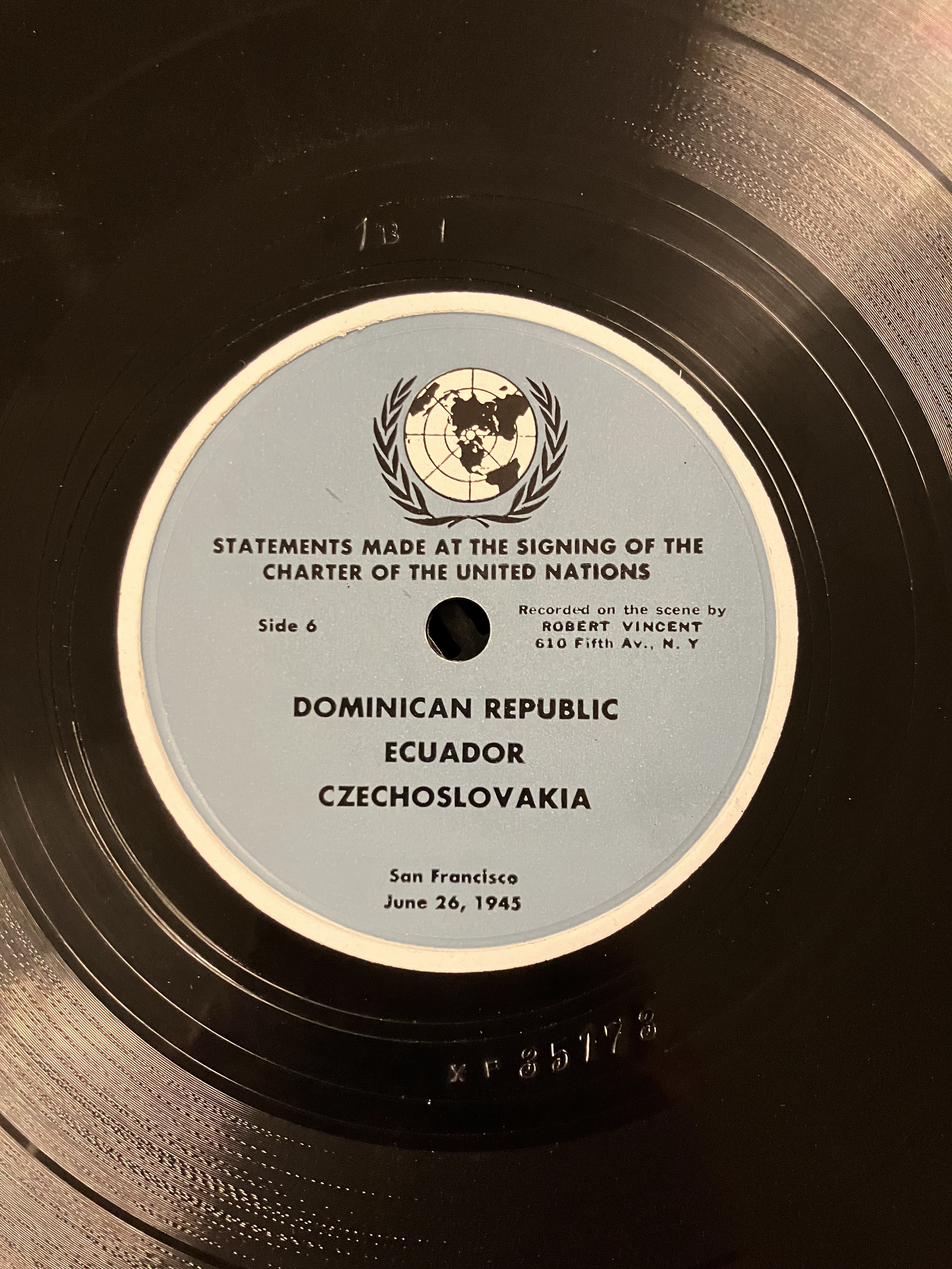 Dominican Republic, Ecuador, Czechoslovakia - Statements Made at the Signing of the Charter of the United Nations