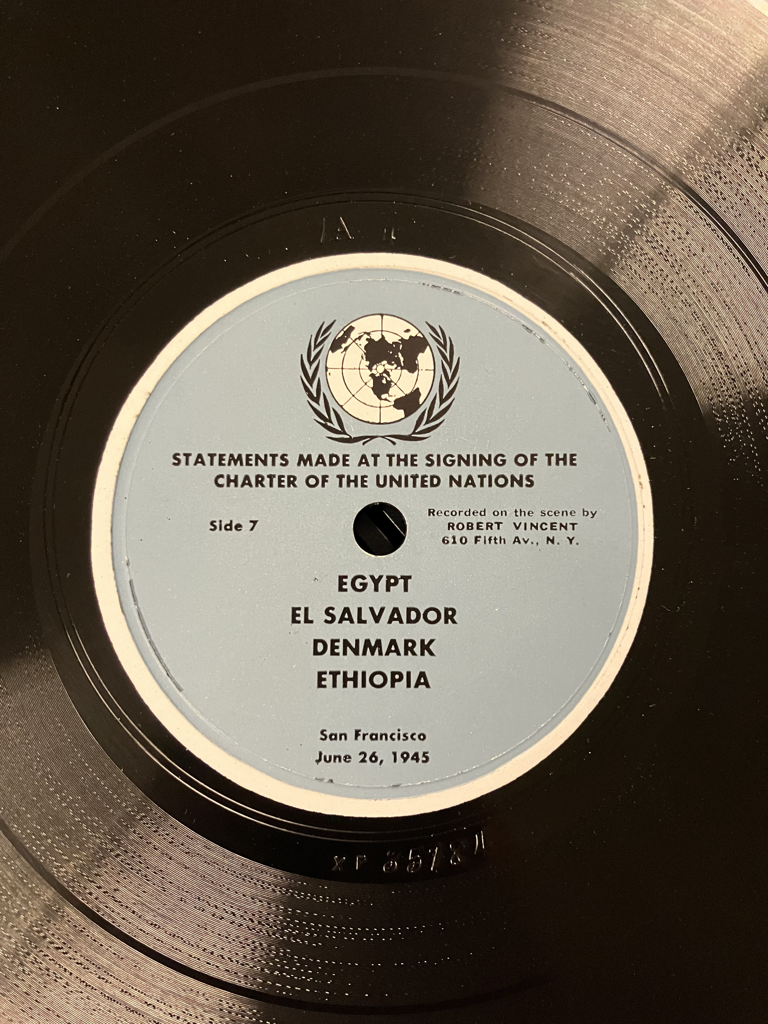 Egypt, El Salvador, Denmark, Ethiopia - Statements Made at the Signing of the Charter of the United Nations