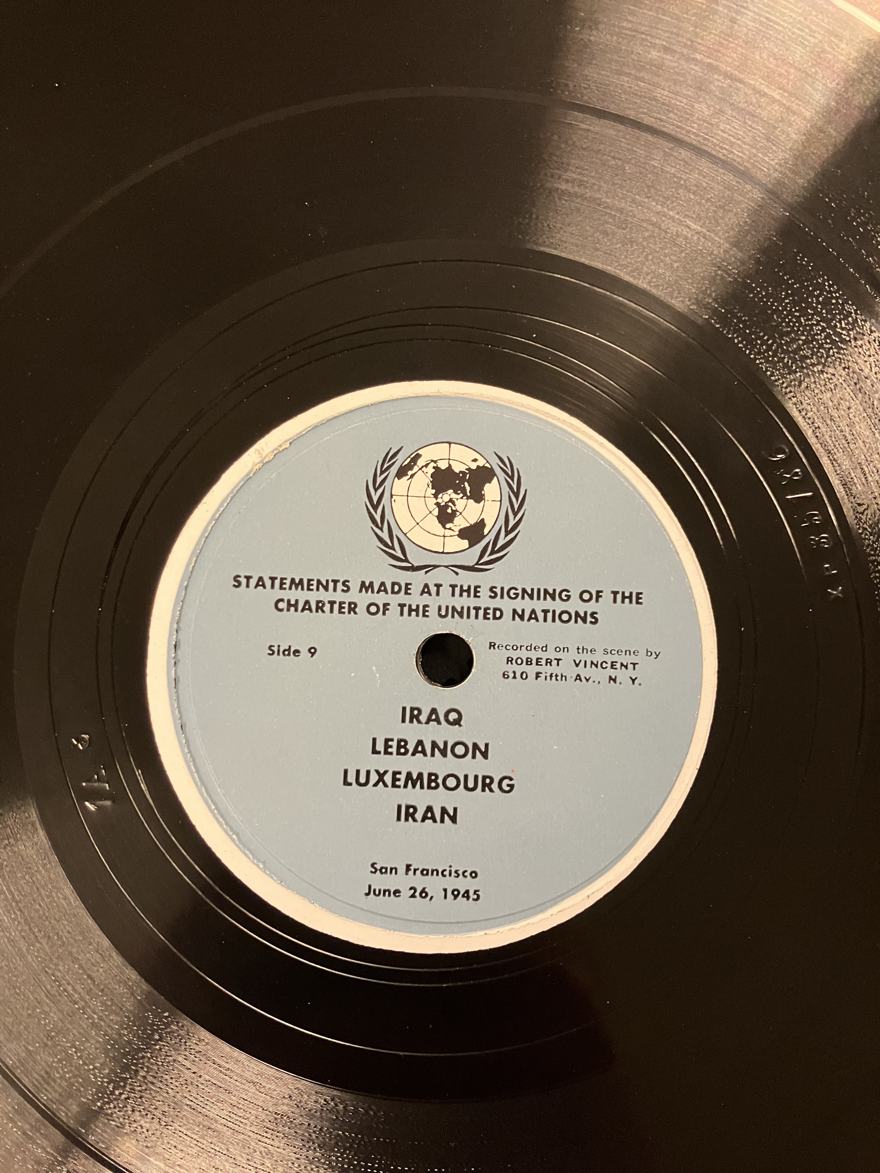 Iraq, Lebanon, Luxembourg, Iran - Statements Made at the Signing of the Charter of the United Nations