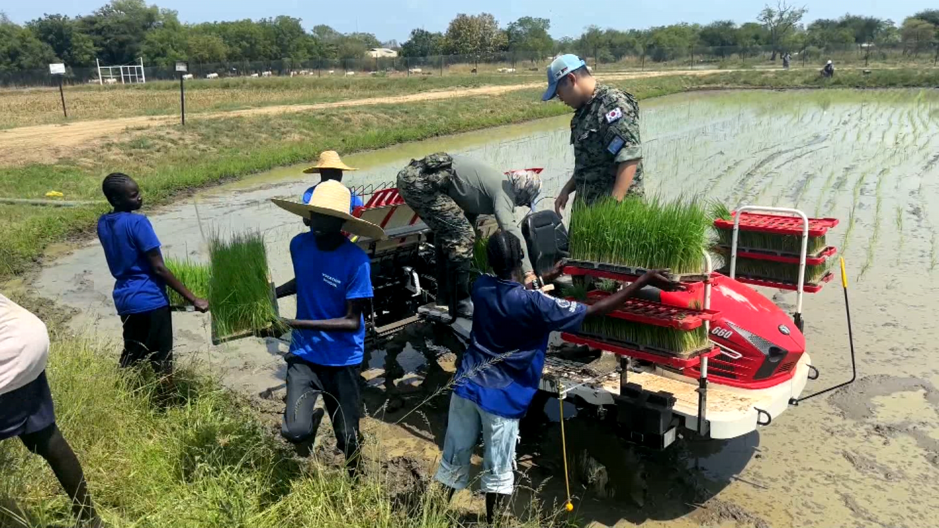 SOUTH SUDAN / SOUTH KOREAN PEACEKEEPERS RICE TRAINING 